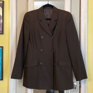 Chocolate jcrew trench coat